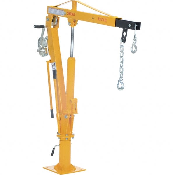 Vestil - 1,000 Lb Load Capacity, Steel Winch Operated Crane - 3' 21/64" Span - Exact Tooling