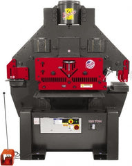 Edwards Manufacturing - 11" Throat Depth, 120 Ton Punch Pressure, 1-1/2" in 1" Punch Capacity Ironworker - 3 Phase, 230 Volts - Exact Tooling
