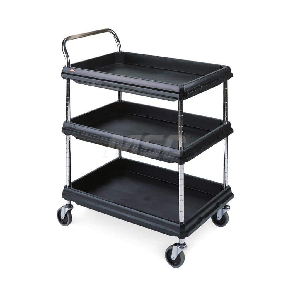 Metro - Carts; Type: Utility ; Load Capacity (Lb.): 400.000 ; Number of Shelves: 3 ; Width (Inch): 21-1/2 ; Length (Inch): 33-3/4 ; Height (Inch): 33-1/4 - Exact Tooling