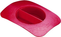 Caplugs - 2.05" ID, Round Head with Rectangular Flange Flange Plug - 3/4" Long, Low-Density Polyethylene, Red - Exact Tooling