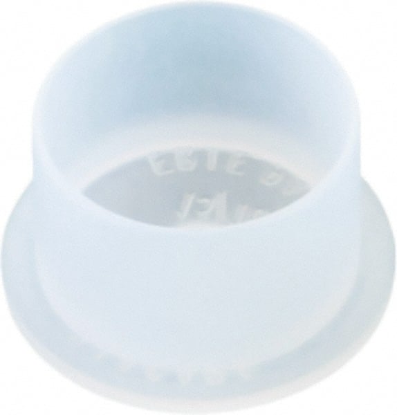 Caplugs - 0.49" ID, Push-On, Round Head Cap - 15/32" Long, Low-Density Polyethylene, Natural (Color) - Exact Tooling