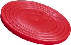 Caplugs - Round Head Flange Cap - Low-Density Polyethylene, Red - Exact Tooling