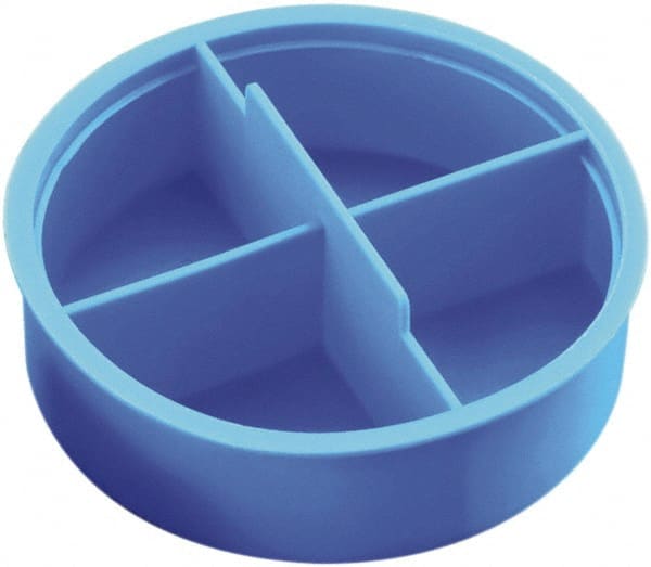 Caplugs - 0.44" ID, Round Head Tube Plug - 3/8" Long, Low-Density Polyethylene, Blue - Exact Tooling