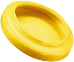 Caplugs - Flexible, Round Head Flange Cap - 10.03" OD, 7/8" Long, Vinyl, Gray - Exact Tooling