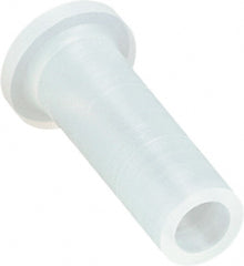 Caplugs - 0.294" ID, Round Head Cap with Flange - 1-21/64" Long, Silicone, Natural (Color) - Exact Tooling