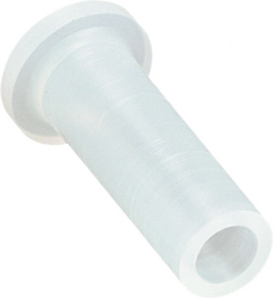Caplugs - 0.315" ID, Round Head Cap with Flange - 31/32" Long, Silicone, Natural (Color) - Exact Tooling