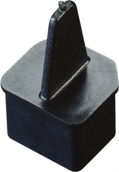 Caplugs - 0.326" x 0.2", Pull-Tab USB Plug - 1/4" Long, Low-Density Polyethylene, Black - Exact Tooling
