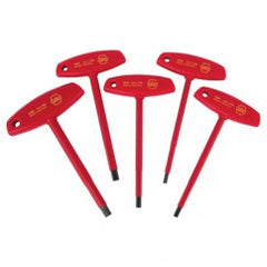 5PC INSULATED T-HANDLE HEX SET-MM - Exact Tooling