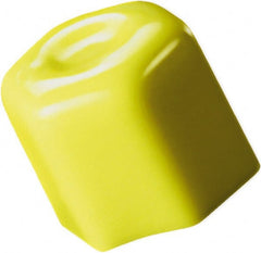 Caplugs - Hex Head Hex Cap - 1-1/64" Long, Vinyl, Yellow - Exact Tooling