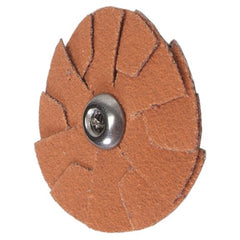 3″ Blaze Overlap Slotted Disc 2-Ply 80 Grit 8–32 Eyelet Ceramic Alumina - Exact Tooling