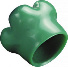 Caplugs - 0.796" ID, Round with Square Head Tube Cap - 0.896" OD, 3/4" Long, Vinyl, Brown - Exact Tooling