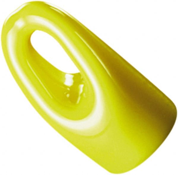 Caplugs - 0.95" ID, Round Head Hanger Tip Cap - 1-1/2" Long, Vinyl, Black - Exact Tooling