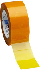 Caplugs - 1-1/4" Wide x 72 Yd Long Yellow Polyester Film High Temperature Masking Tape - Series PC30-1250, 3.5 mil Thick - Exact Tooling