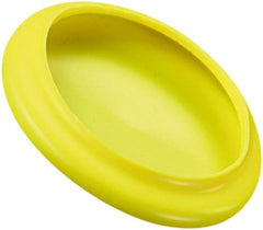 Caplugs - Flexible, Round Head Flange Cap - 4.94" OD, 1/16" Long, Vinyl, Yellow - Exact Tooling