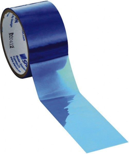 Caplugs - 30mm Wide x 66 m Long Blue Polyester Film High Temperature Masking Tape - Series PC9030MM, 3 mil Thick - Exact Tooling