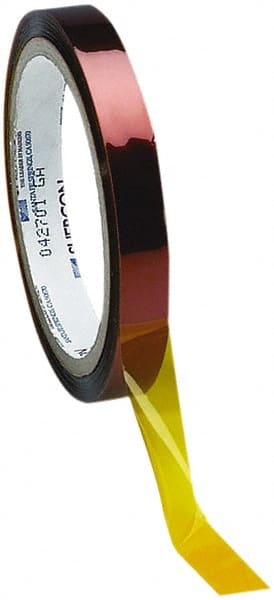 Caplugs - 30mm Wide x 33 m Long Amber Polyamide High Temperature Masking Tape - Series 22-30MM, 2.5 mil Thick - Exact Tooling