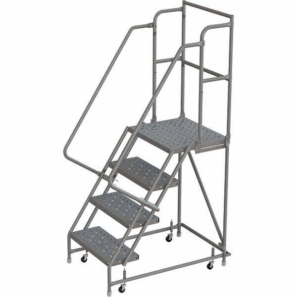 TRI-ARC - Rolling & Wall Mounted Ladders & Platforms Type: Rolling Warehouse Ladder Style: Rolling Platform Ladder - Exact Tooling