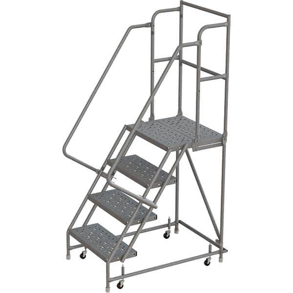 TRI-ARC - Rolling & Wall Mounted Ladders & Platforms Type: Rolling Warehouse Ladder Style: Rolling Platform Ladder - Exact Tooling