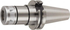 Lyndex - 2.75mm to 16mm Capacity, 90mm Projection, NCAT40 Taper Plus, SK16 Collet Chuck - 40mm Shank Diam - Exact Tooling