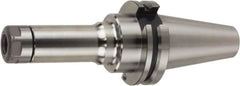 Lyndex - 1.75mm to 10mm Capacity, 90mm Projection, NCAT40 Taper Plus, SK10 Collet Chuck - 0.0002" TIR, Through-Spindle - Exact Tooling