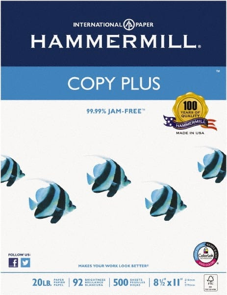 Hammermill - 8-1/2" x 11" White Copy Paper - Use with Laser Printers, Copiers, Fax Machines, Multifunction Machines - Exact Tooling