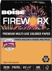 Boise - 8-1/2" x 11" Pumpkin Glow Colored Copy Paper - Use with Laser Printers, Copiers, Plain Paper Fax Machines, Multifunction Machines - Exact Tooling