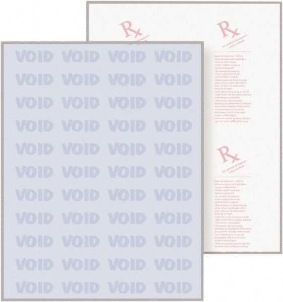 DocuGard - 8-1/2" x 11" Blue Medical Security Paper - Use with Laser Printers, Inkjet Printers - Exact Tooling