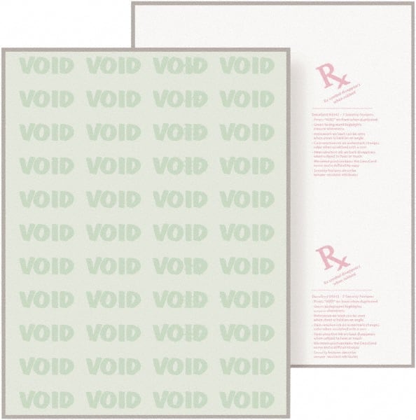 DocuGard - 8-1/2" x 11" Green Medical Security Paper - Use with Laser Printers, Inkjet Printers - Exact Tooling
