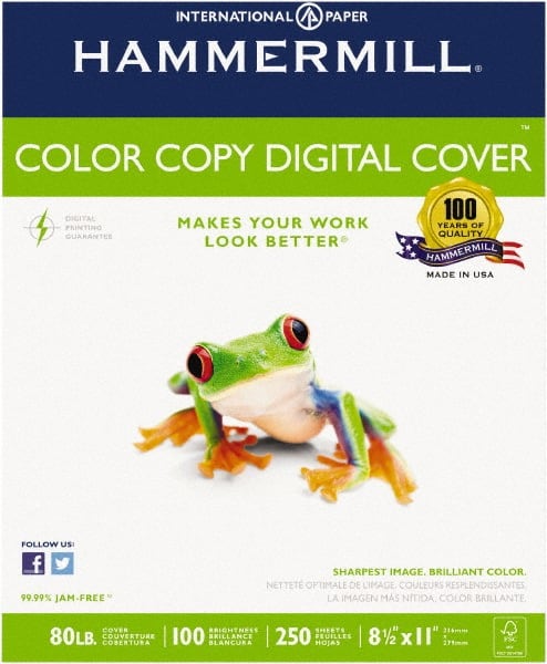 Hammermill - 8-1/2" x 11" Photo White Colored Copy Paper - Use with High-Speed Copiers,High-Speed Printers,Laser Printers - Exact Tooling