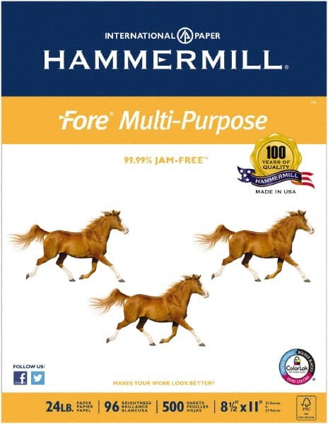 Hammermill - 8-1/2" x 11" White Copy Paper - Use with Inkjet Printers - Exact Tooling