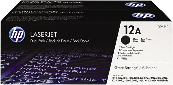 Hewlett-Packard - Black Toner Cartridge - Use with HP LaserJet 1012, 1018, 1020, 1022, 3015, 3020, 3030, 3050, 3052, 3055, M1319f MFP - Exact Tooling