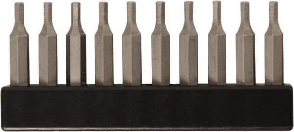 Wiha - 7/64" Hex Screwdriver Bit - 4mm Drive, 28mm OAL - Exact Tooling