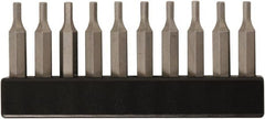 Wiha - 7/64" Hex Screwdriver Bit - 4mm Drive, 28mm OAL - Exact Tooling