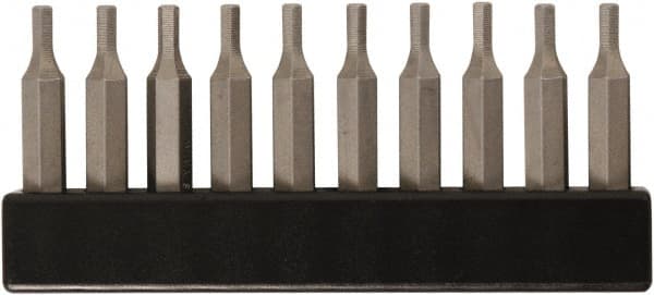 Wiha - 1/16" Hex Screwdriver Bit - 4mm Drive, 28mm OAL - Exact Tooling
