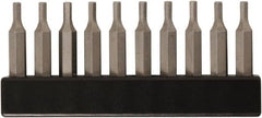 Wiha - 1/16" Hex Screwdriver Bit - 4mm Drive, 28mm OAL - Exact Tooling