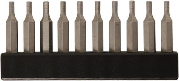 Wiha - 1/2" Hex Screwdriver Bit - 4mm Drive, 28mm OAL - Exact Tooling
