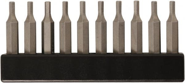 Wiha - Hex Screwdriver Bit - 4mm Drive, 28mm OAL - Exact Tooling