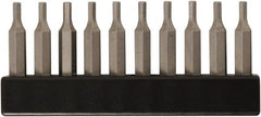 Wiha - Hex Screwdriver Bit - 4mm Drive, 28mm OAL - Exact Tooling