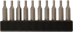 Wiha - 4mm Hex Screwdriver Bit - 4mm Drive, 28mm OAL - Exact Tooling