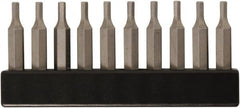 Wiha - 0.7mm Hex Screwdriver Bit - 4mm Drive, 28mm OAL - Exact Tooling