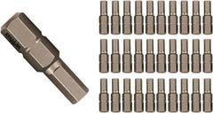 Wiha - 7/32" Hex Screwdriver Bit - 1/4" Drive, 25mm OAL - Exact Tooling