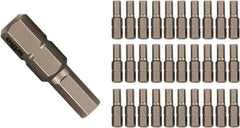 Wiha - 3/16" Hex Screwdriver Bit - 1/4" Drive, 25mm OAL - Exact Tooling