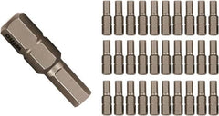 Wiha - 7/64" Hex Screwdriver Bit - 1/4" Drive, 25mm OAL - Exact Tooling