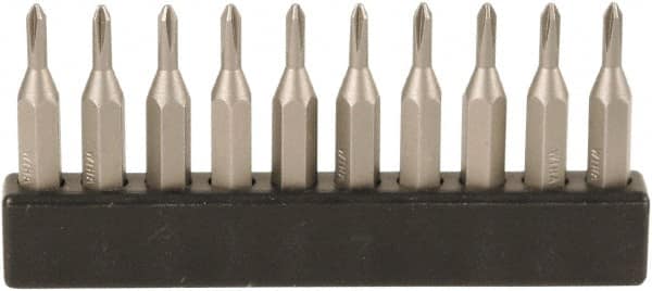 Wiha - #00, Phillips Screwdriver Bit - 28mm OAL - Exact Tooling
