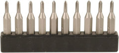 Wiha - #00, Phillips Screwdriver Bit - 28mm OAL - Exact Tooling