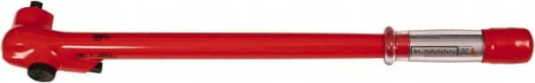 Wiha - 1/2" Drive Insulated Torque Wrench - 40 N/m to 220 N/m Torque, 21" OAL - Exact Tooling