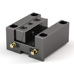 Global CNC Industries - Turret & VDI Tool Holders; Type: Doosan OD Facing Block ; Clamping System: 90mm X 90mm ; Tool Axis: OD ; Through Coolant: No ; Outside Diameter (Decimal Inch): 1.2500 ; Additional Information: 4 Mounting Holes - Exact Tooling