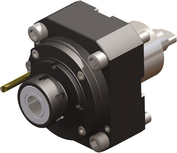 Lyndex - 25/32" Max Cut, 25/32" Shank Diam, Mori Seiki Live Milling/Drilling - 4.0551" Projection, ER32 Series - Exact Tooling