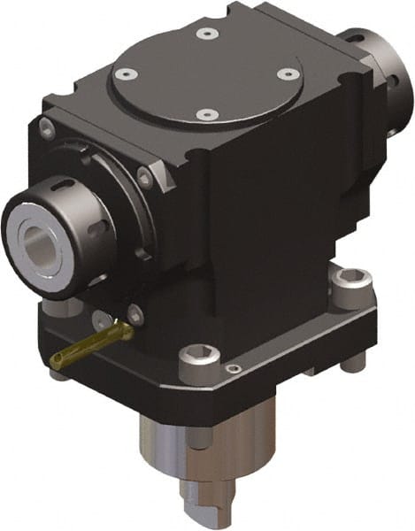 Lyndex - 25/32" Max Cut, 25/32" Shank Diam, Mori Seiki Face Drill/Milling MainSub - 3.5433" Projection, ER32 Series - Exact Tooling