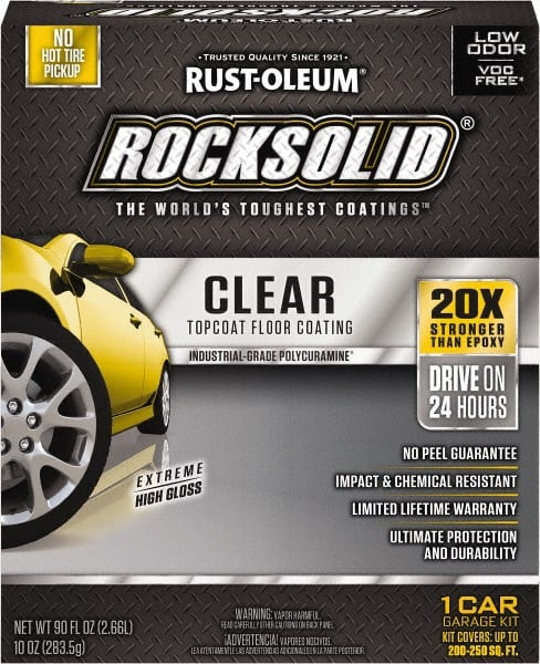 Rust-Oleum - 70 oz Clear Floor Coating - Low Odor & Chemical Resistant - Exact Tooling